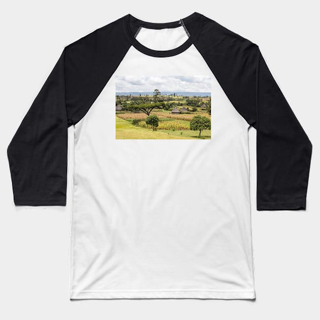 Rural Ethiopian landscape (C024/6044) Baseball T-Shirt by SciencePhoto